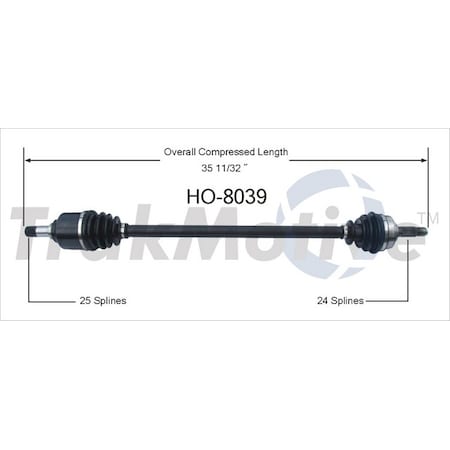 Surtrack Axle Cv Axle Shaft, Ho-8039 HO-8039